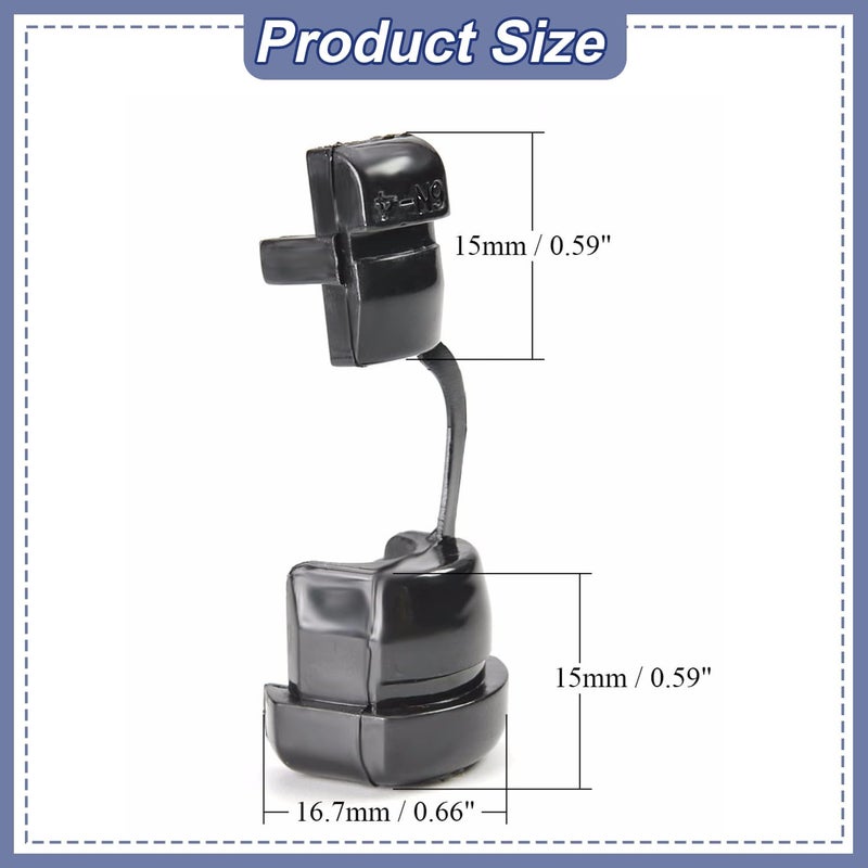 Fielect Round Cable Wire Strain Relief Bush Grommet Round Strain Relief Bushing Electric Cable Protection Cord Buckle 6N-4 40 Pcs - Image 2